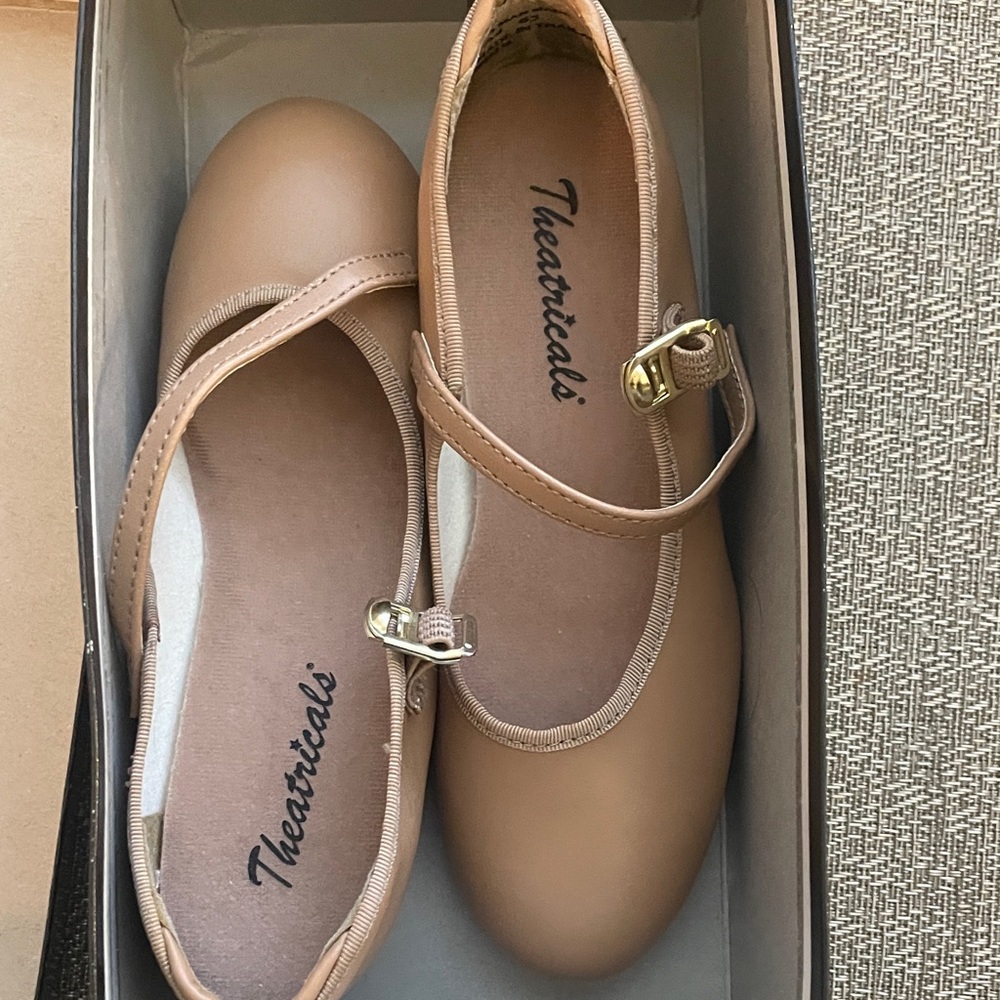Kids Tan Dress Shoes